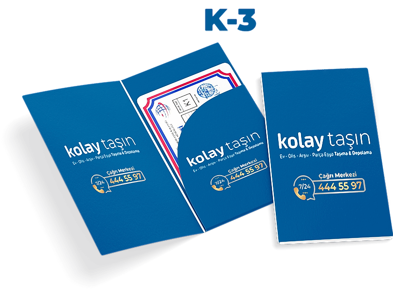 K 3 Taşıma belgesi Kolay Taşın